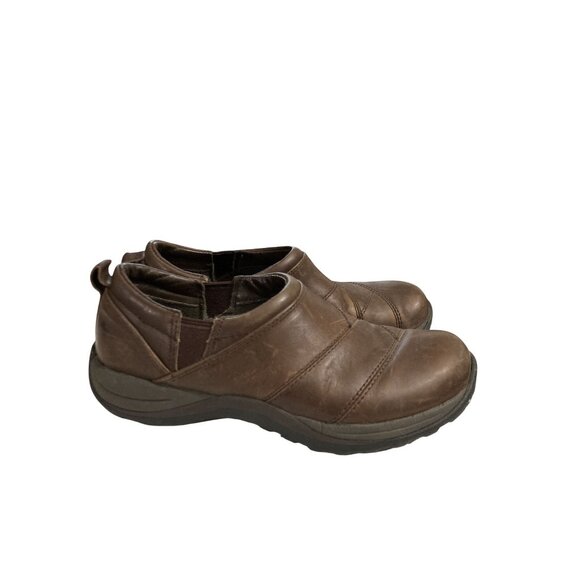 LL Bean Women's Size 8 Brown Leather Slip-On clogs mules Shoes - Picture 5 of 8